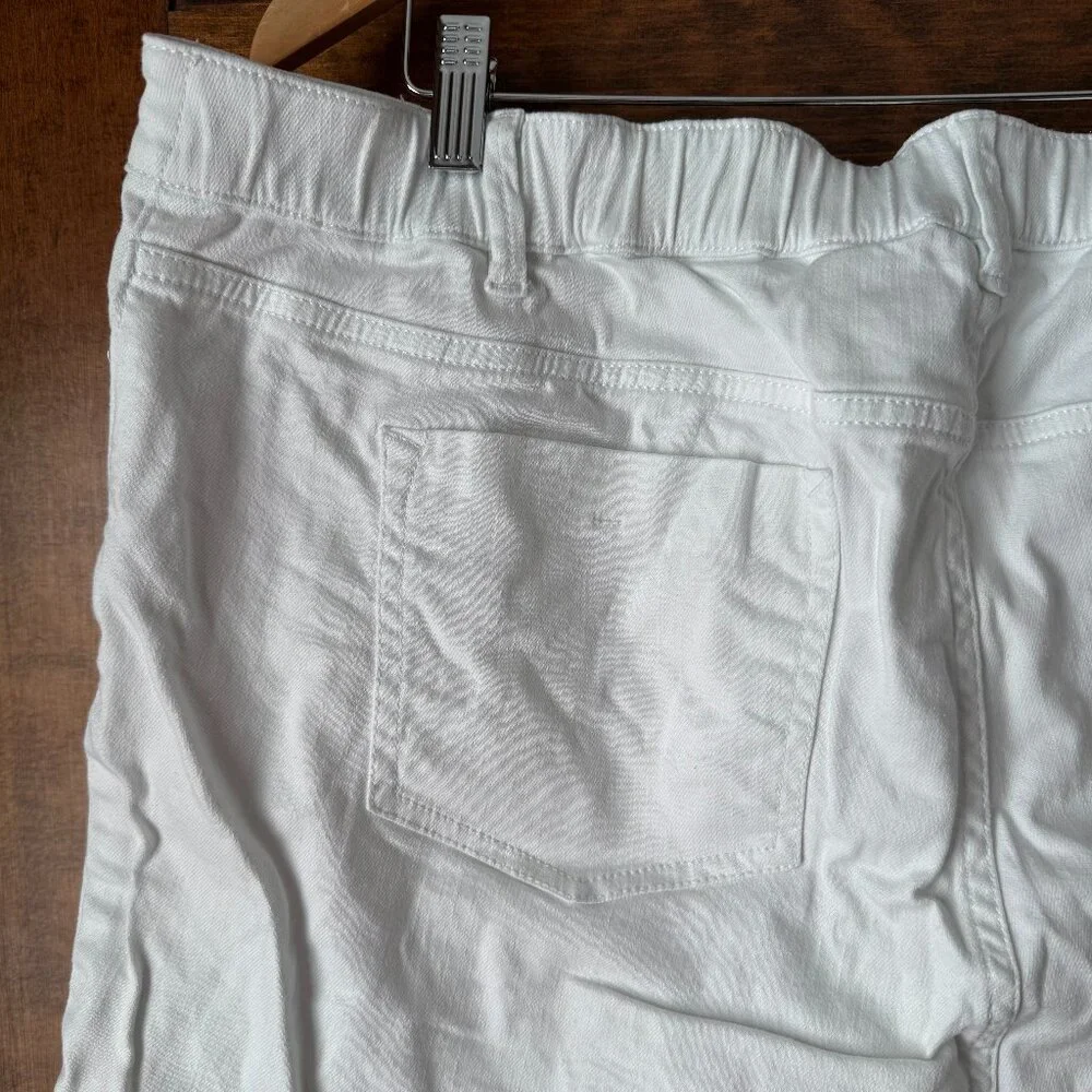 J. Jill White Jean Bermuda Shorts Size 18